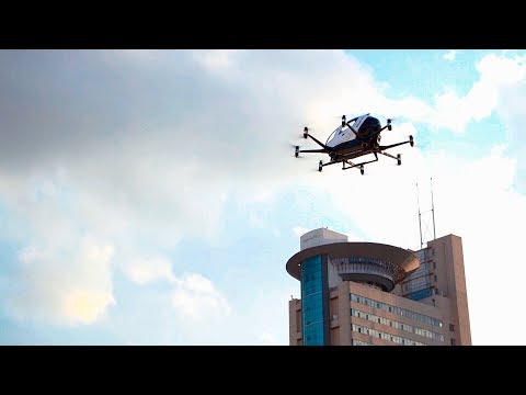 EHang AAV Trial Flights Across Cities in China-event organized by Kunxiang