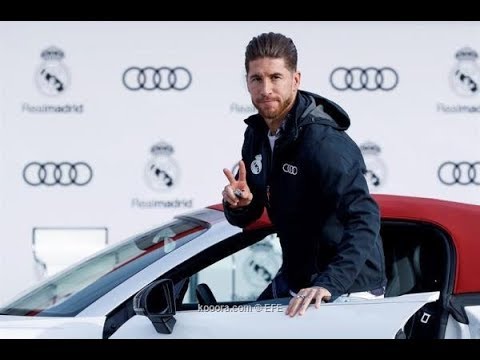 لاعبوا ريال مدريد يستلمون سيارات الاودى الجديدة Real Madrid Players receive new Audi cars 23/11/2017