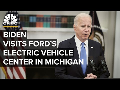 President Biden tours Ford&#039;s electric vehicle center in Michigan — 5/18/21