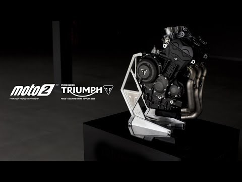 Introducing the Triumph Moto2 765cc triple engine