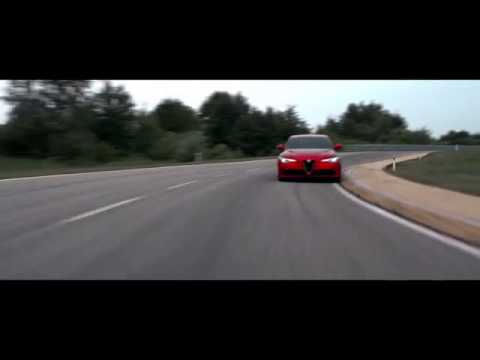 Alfa Romeo Giulia driving footage