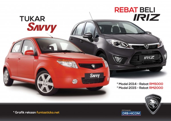 CADANGAN : Program tukar beli Proton Savvy dengan Iriz 