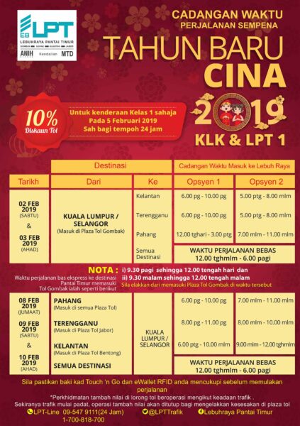 Diskaun tol 10 peratus untuk pengguna lebih raya KLK dan 